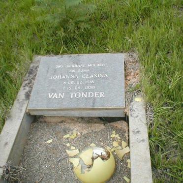 TONDER Johanna Clasina, van 1918-1990