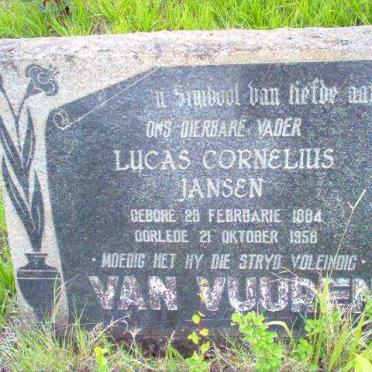 VUUREN Lucas Cornelius Jansen, van 1884-1958