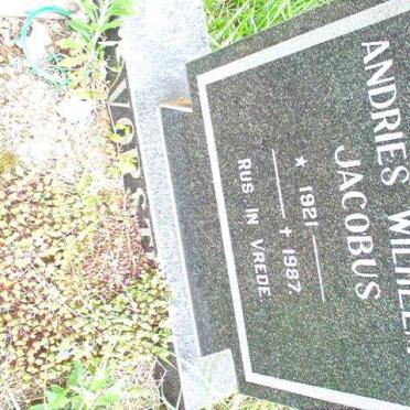 VORSTER Andries Wilhelmus Jacobus 1921-1987