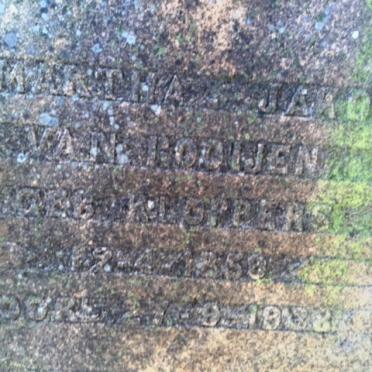 ROOIJEN Martha Jakoba, van nee KLOPPERS 1858-1938