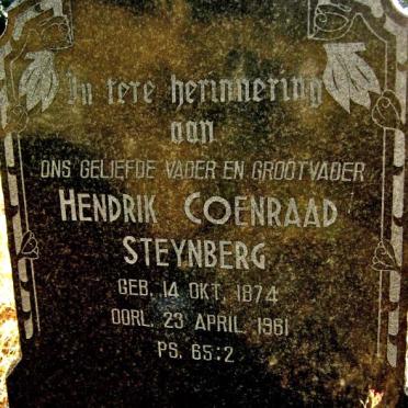 STEYNBERG Hendrik Coenraad 1874-1961