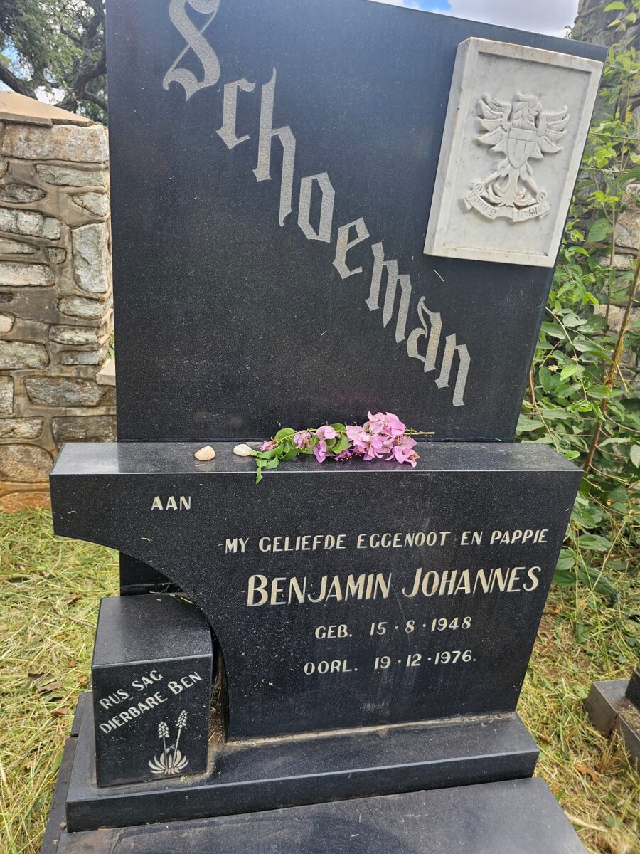 SCHOEMAN Benjamin Johannes 1948-1976 