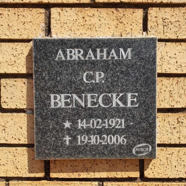 BENECKE Abraham C.P. 1921-2006