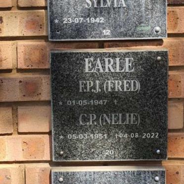 EARLE F.P.J. 1947- &amp; C.P. 1951-2022