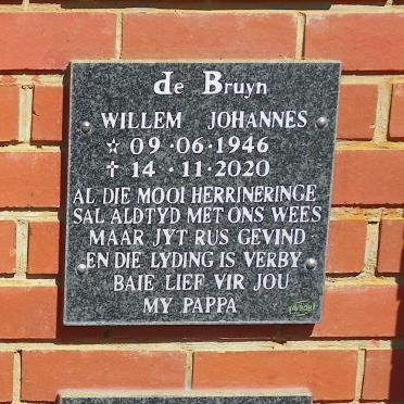 BRUYN Willem Johannes, de 1946-2020