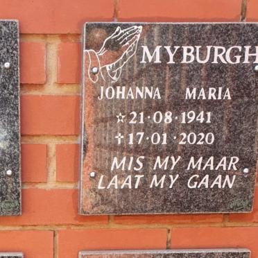 MYBURGH Johanna Maria 1941-2020