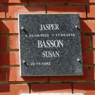 BASSON Jasper 1933-2012 &amp; Susan 1942-