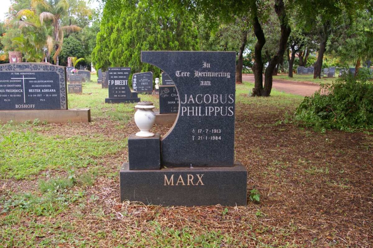 MARX Jacobus Philippus 1913-1984