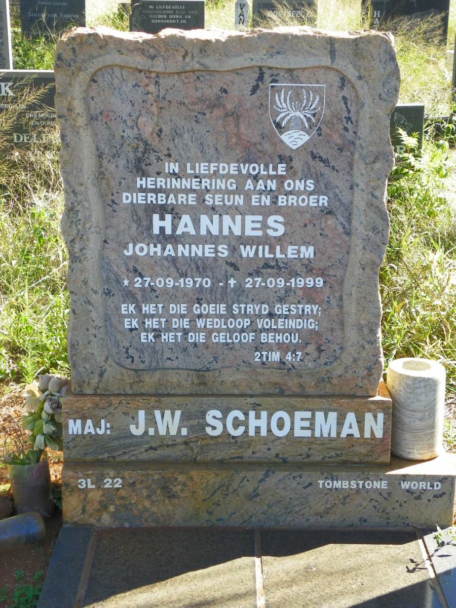 SCHOEMAN Johannes Willem 1970-1999