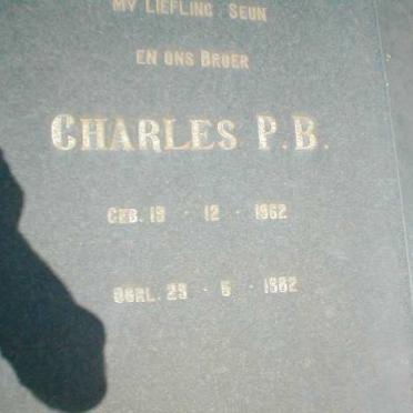 ? Charles P.B. 1962-1982