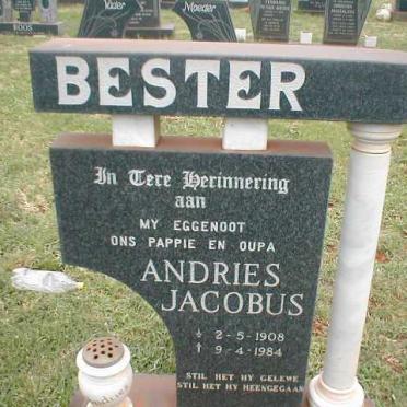 BESTER Andries Jacobus 1908-1984