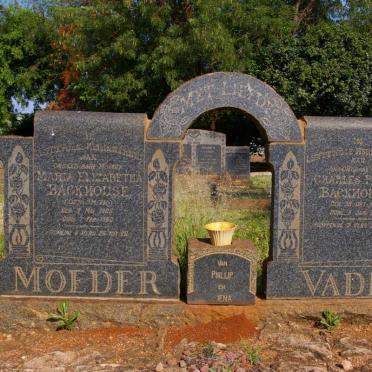 BACKHOUSE Charles Peter 18?4-1946 &amp; Maria Elizabetha SMITH 1885-19?0