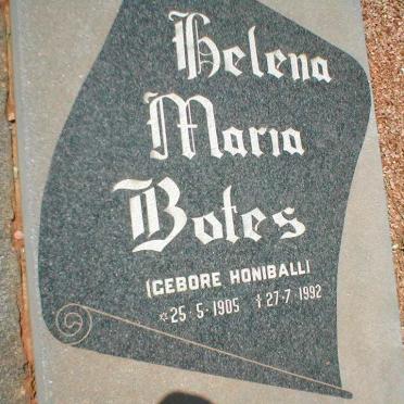 BOTES Helena Maria nee HONIBALL 1905-1992