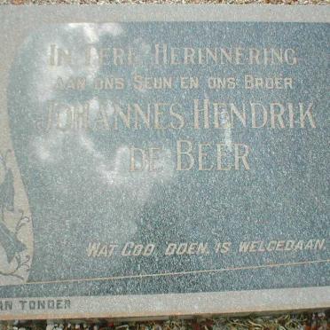 BEER Johannes Hendrik, de