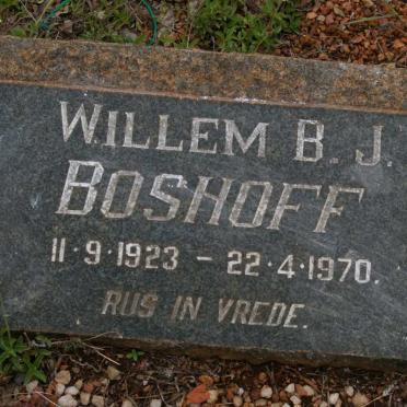 BOSHOFF Willem B.J. 1923-1970