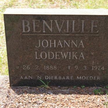 BENVILLE Johanna Lodewika 1888-1974