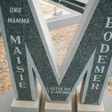 BODEMER Maisie 1919-1988