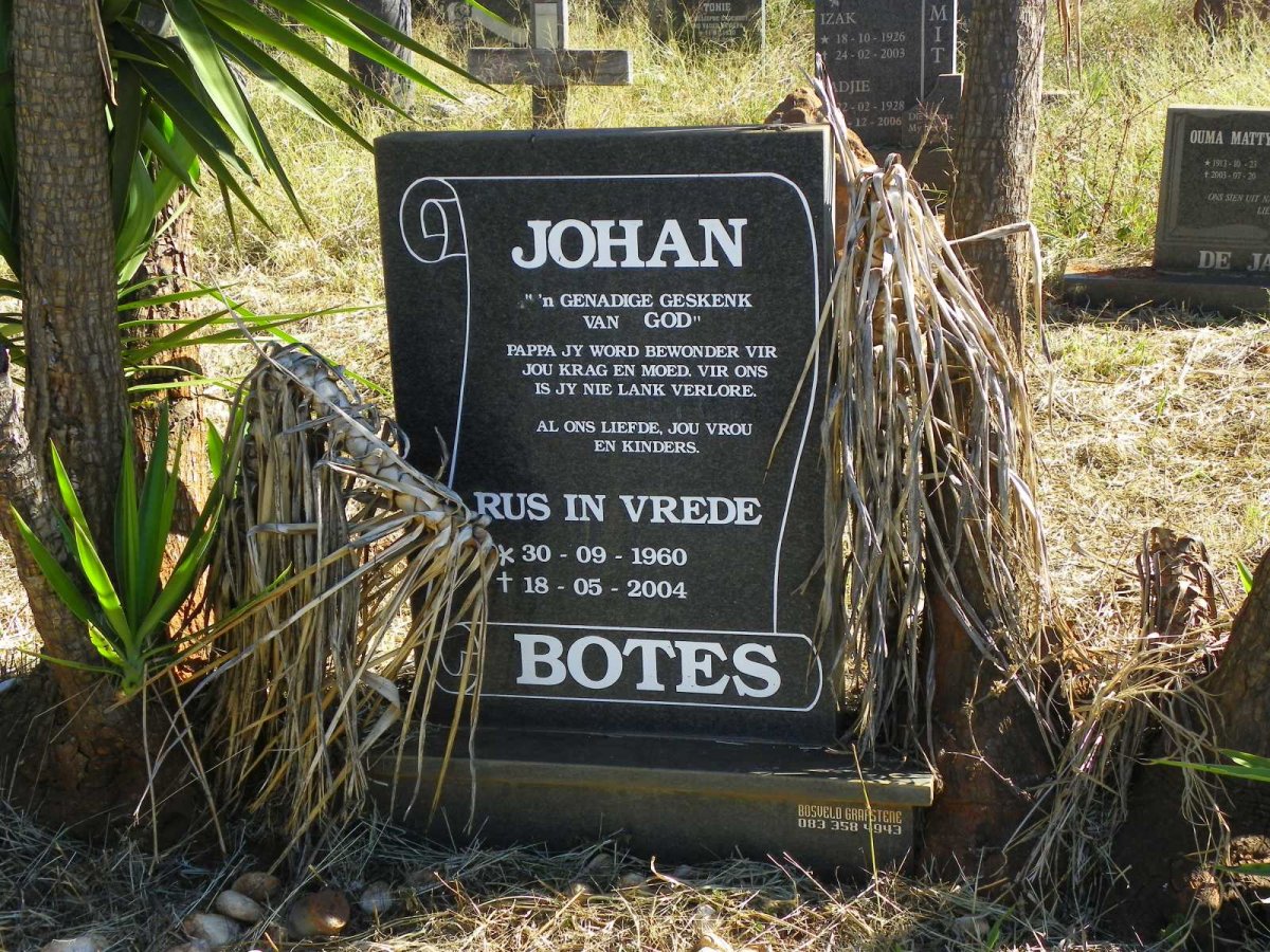 BOTES Johan 1960-2004