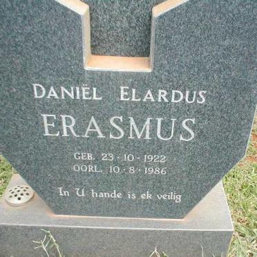 ERASMUS Daniël Elardus 1922-1986
