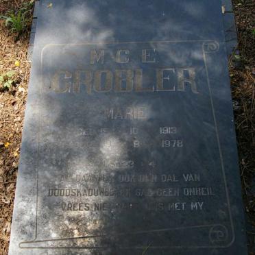 GROBLER M.C.E 1913-1978