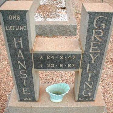 GREYLING Hansie 1947-1967