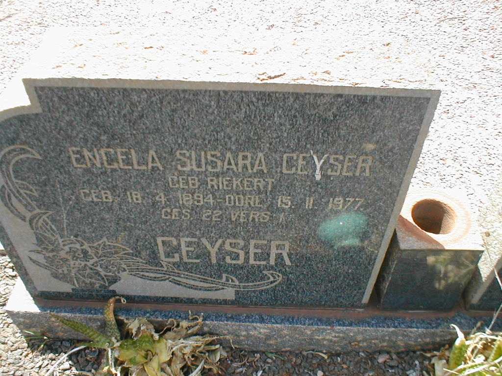 GEYSER Pieter Johannes Lodewicus 1885-1959 &amp; Engela Susara RIEKERT 1894-1977 _2