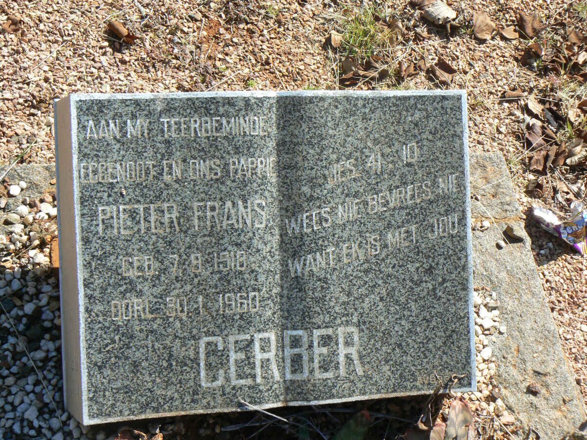 GERBER Pieter Frans 1918-1960