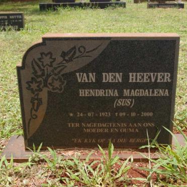 HEEVER Hendrina Magdalena, van den 1923-2000