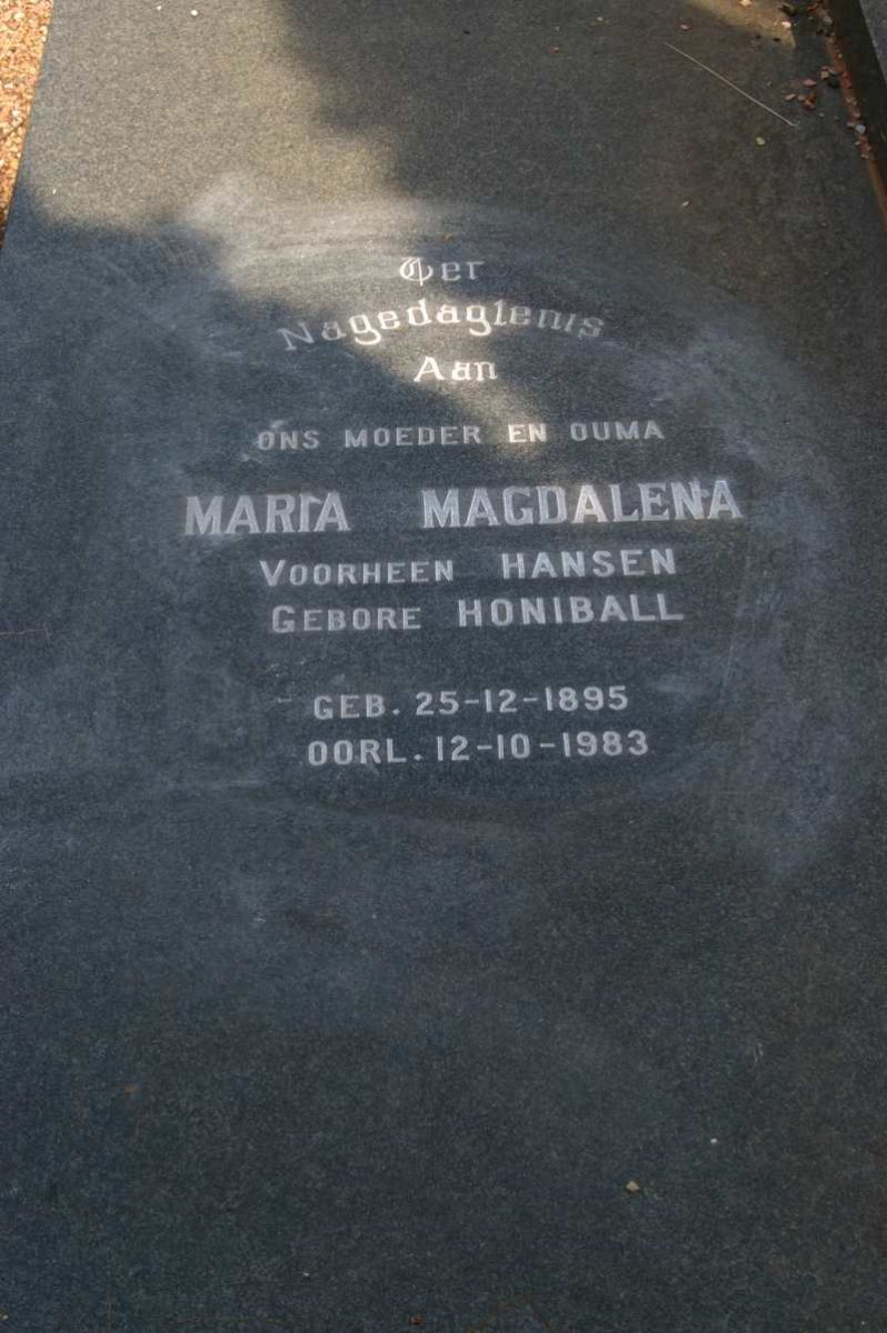 HEERDEN Stephanus Johannes, van 1891-1960 &amp; Maria Magdalena voorheen HANSEN nee HONIBALL 1895-1983
