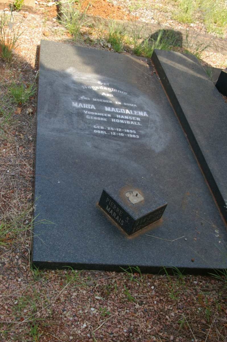 HEERDEN Stephanus Johannes, van 1891-1960 &amp; Maria Magdalena voorheen HANSEN nee HONIBALL 1895-1983