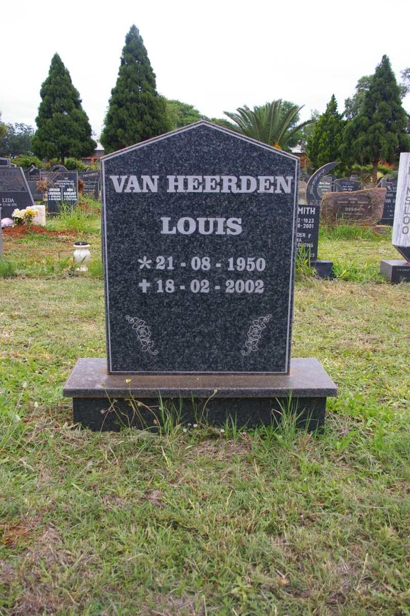 HEERDEN Louis, van 1950-2002