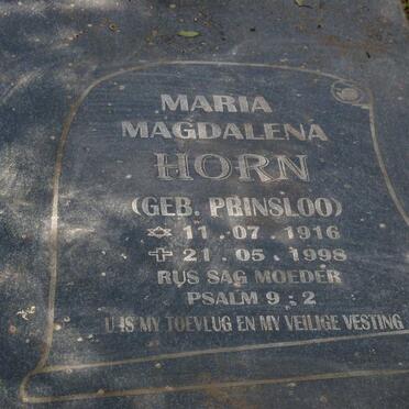 HORN Maria Magdalena nee PRINSLOO 1916-1998