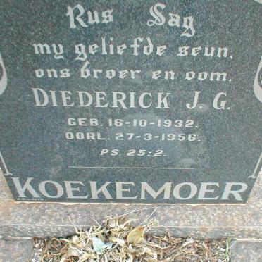 KOEKEMOER Diederick J.G. 1932-1956