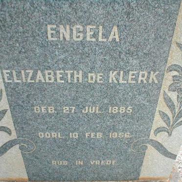 KLERK Engela Elizabeth, de 1885-1956