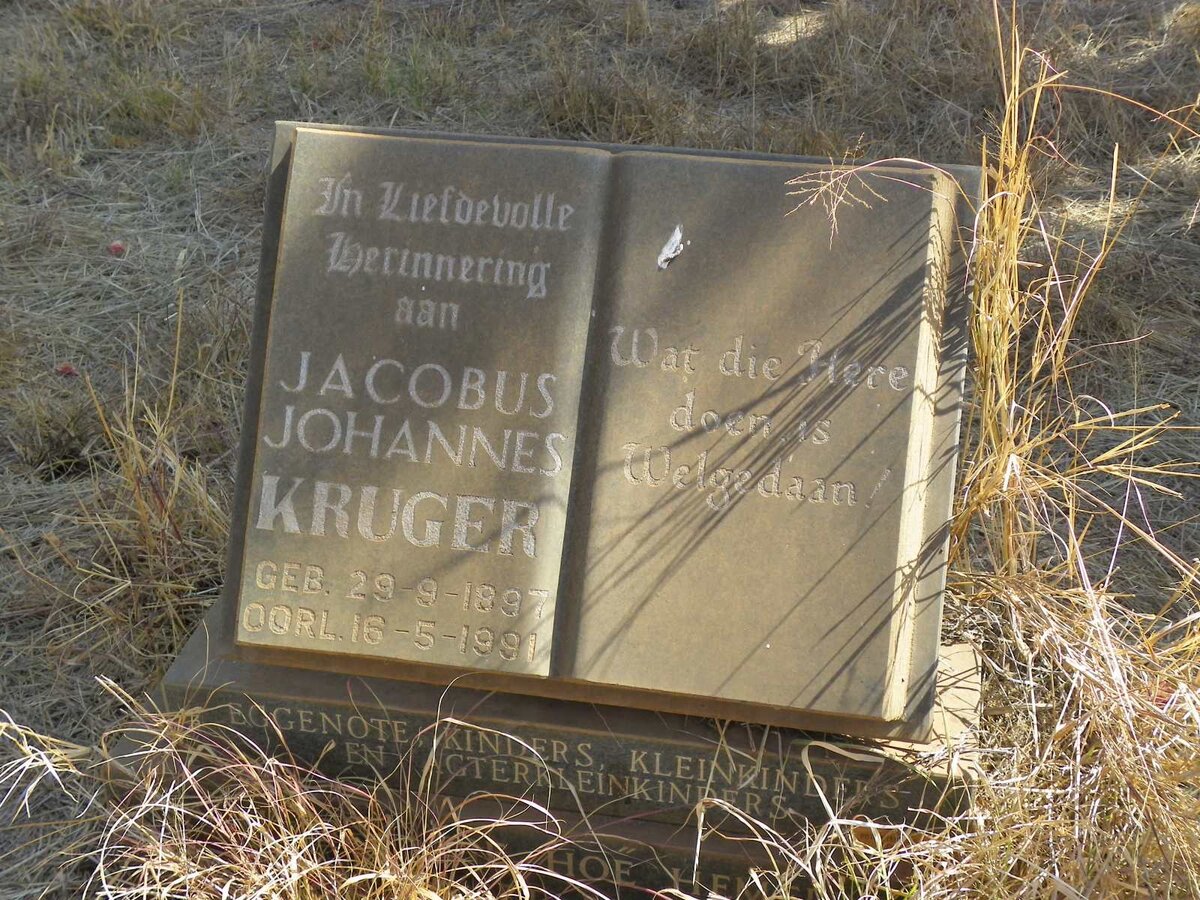 KRUGER Jacobus Johannes 1897-1991