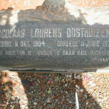 OOSTHUIZEN Nicholaas Lourens 1904-1974