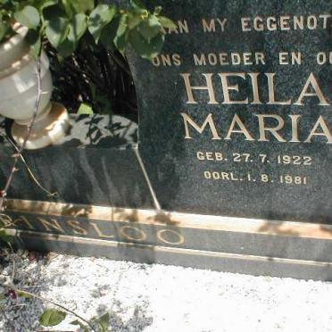 PRINSLOO Heila Maria 1922-1981