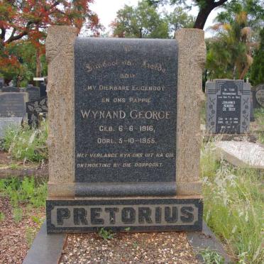 PRETORIUS Wynand George 1916-1955