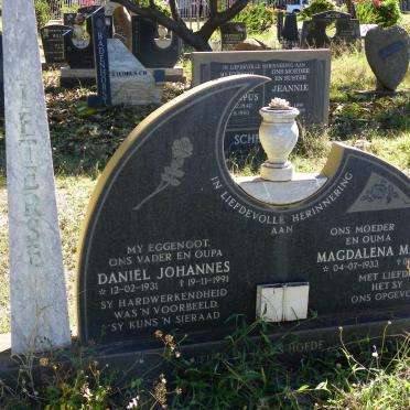 PIETERSE Daniel Johannes 1931-1991 &amp; Magdalena Maria 1933-2003