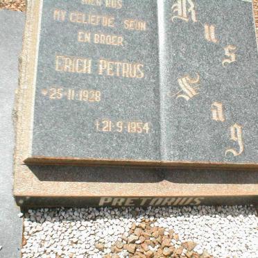 PRETORIUS Erich Petrus 1928-1854