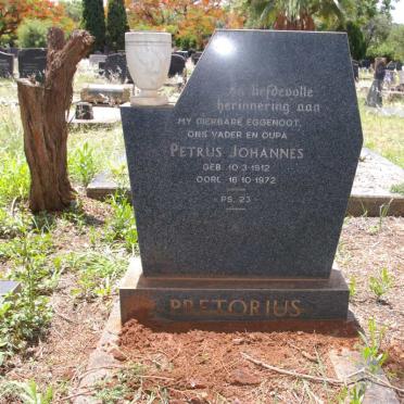 PRETORIUS Petrus Johannes 1912-1972