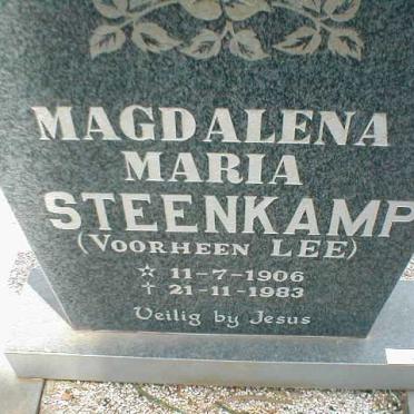 STEENKAMP Magdalena Maria voorheen LEE 1906-1983