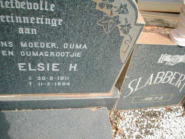 SLABBERT Elsie H. 1911-1994