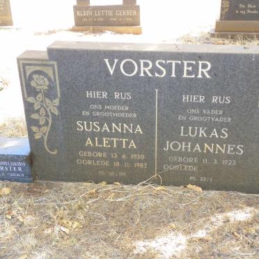 VORSTER Lukas Johannes 1923- & Susanna Aletta 1930-1982 :: VORSTER Flip Johannes Jakobus 1956-2020
