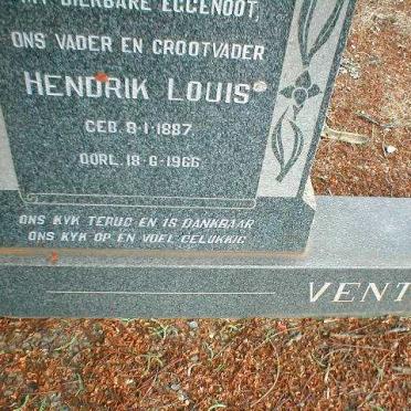 VENTER Hendrik Louis 1887-1966