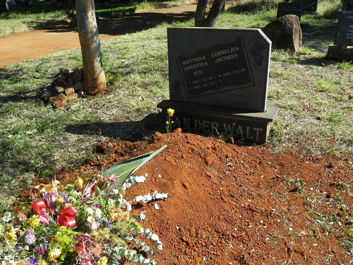 WALT Cornelius Jacobus, van der 1933- &amp; Matysina Christina H.B. 1938-2004