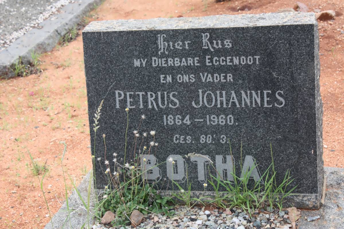BOTHA Petrus Johannes 1864-1960