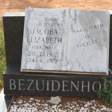 BEZUIDENHOUT Jacoba Elizabeth geb NEL 1907-1979