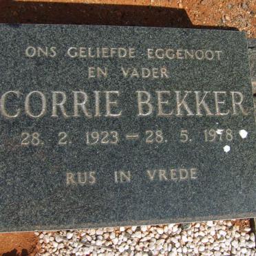 BEKKER Corrie 1923-1978