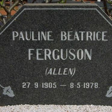 FERGUSON Pauline Beatrice nee ALLEN 1905-1978